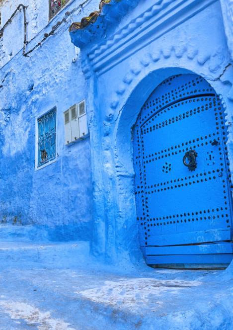 La bella y azul de Chefchaouen