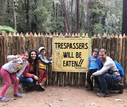 Patricio Guerrero, María José Venegas e hijos